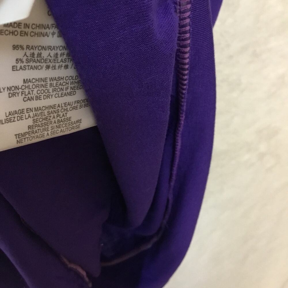 BCBGMaxAzria Purple Short Sleeve Top - Picture 11 of 11